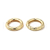 Brass Pave Clear Cubic Zirconia Spring Gate Rings X-KK-J301-15G-3