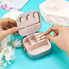 Square PU Leather & PP & Silicone Jewelry Set Box AJEW-TAC0014-13D-6