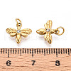 304 Stainless Steel Rhinestone Charms STAS-N115-03G-3