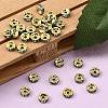 Brass Rhinestone Spacer Beads RB-A014-Z6mm-03G-2