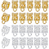 SOFPLATE 160Pcs 2 Colors Tibetan Style Alloy Tube Bails FIND-SP0001-77-1