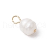 Natural Cultured Freshwater Pearl Rice Charms PALLOY-JF03921-02-4