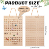 Wool Felt Jewelry Earring Organizer Hanging Bags AJEW-WH0419-44B-2