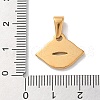 PVD Vacuum Plating 304 Stainless Steel Pendants STAS-C107-02G-3