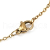 Handmade Glass Seed Beaded and Synthetic Imperial Jasper Dyed Beads Star Pendant Necklaces for Women NJEW-MZ00114-7