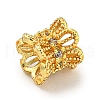 Brass Cubic Zirconia Beads KK-L215-208G-2