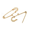 304 Stainless Steel Safety Pins Brooch Findings STAS-K252-11D-G-2