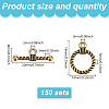 GOMAKERER 150Pcs Tibetan Style Alloy Toggle Clasps FIND-GO0002-99AG-2