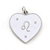 304 Stainless Steel Pendants STAS-G268-04P-5