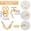 Beebeecraft 300Pcs Brass Bead Tips KK-BBC0015-70-2
