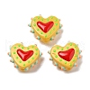 Handmade Lampwork Bumpy Beads Heart LAMP-V001-07H-1
