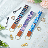 BENECREAT Printed Polyester Ribbon Wristlet Keychain KEYC-BC0001-03B-4