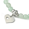 Natural Green Aventurine Beaded Bracelets BJEW-JB09886-03-4
