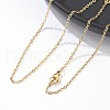 Trendy Unisex 304 Stainless Steel Cable Chain Necklaces X-NJEW-M047-02-5