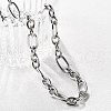 Non-Tarnish 304 Stainless Steel Figaro Chain Necklaces NJEW-O124-03P-4