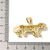 Rack Plating Brass Micro Pave Black Cubic Zirconia Pendants KK-P267-01B-G-3