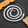 Non-Tarnish 304 Stainless Steel Herringbone Chains Necklaces NJEW-G340-03P-1