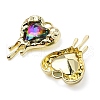 Rack Plating Alloy Glass Pendants FIND-YW0001-86A-2