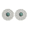 Brass Synthetic Turquoise Cabochons KK-Z088-06P-1
