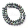 Natural African Turquoise(Jasper) Bead Strands X-G-G957-25-8mm-2