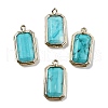 Synthetic Turquoise Pendants G-U019-04G-09-1