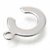 201 Stainless Steel Charms STAS-C021-06P-C-3