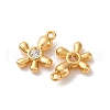 Brass Micro Pave Cubic Zirconia Pendants KK-K382-60G-2