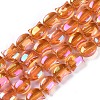 Electroplate Glass Beads Strands EGLA-Q128-06A-FR01-1