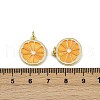 Brass Enamel Pendants KK-H072-14G-03-3