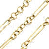 Ion Plating(IP) 304 Stainless Steel Oval Link Chains CHS-G039-10G-1