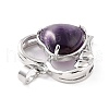 Natural Amethyst Pendants G-C236-01B-P-RS-4