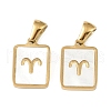 Constellations Natural White Shell Pendants STAS-M338-01I-G-1