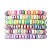 6Pcs Handmade Polymer Clay Heishi Beads Stretch Bracelets for  Girl BJEW-JB11377-1