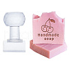 Clear Acrylic Soap Stamps with Big Handles DIY-WH0438-040-1