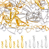 HOBBIESAY 60Pcs 6 Style Brass Ice Pick Pinch Bails KK-HY0001-82-1