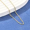 Brass Cable Chain Necklaces NJEW-E151-03G-1