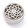 304 Stainless Steel Magnetic Diffuser Locket Aromatherapy Essential Oil Buckle AJEW-M027-13P-3