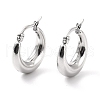 304 Stainless Steel Chunky Hoop Earrings for Women EJEW-F280-06A-P-2