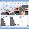 Iron Notebook 3-Ring Loose Leaf Book Binder Hinged Clamp FIND-WH20007-15A-P-6