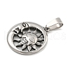 316 Surgical Stainless Steel Pendants STAS-E212-74AS-2