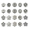 100Pcs 10 Styles Tibetan Style Alloy Beads TIBEB-CJ0001-20-1