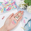 Olycraft 1 Strand Electroplated Natural Quartz Crystal Beads Strands G-OC0002-48-3