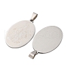 201 Stainless Steel Pendants STAS-V014-06B-P-2