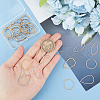 Unicraftale 36Pcs 6 Style 201 & 304 Stainless Steel Linking Rings STAS-UN0054-38-4