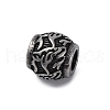 304 Stainless Steel European Beads STAS-S171-09AS-1
