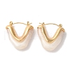 Golden Ion Plating(IP) 304 Stainless Steel Hoop Earrings for Women EJEW-L287-047G-2