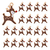 SUPERFINDINGS 60Pcs Christmas Themed Zinc Alloy Enamel Pendants FIND-FH0010-19-1