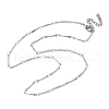 304 Stainless Steel Twisted Bar Chains Necklaces NJEW-JN05264-2
