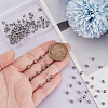 100Pcs Barrel Tibetan Style Alloy Spacer Beads TIBEB-LP0001-04-3