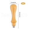 Wood Handle with Plaster Gluesheath DIY-WH0221-12A-2